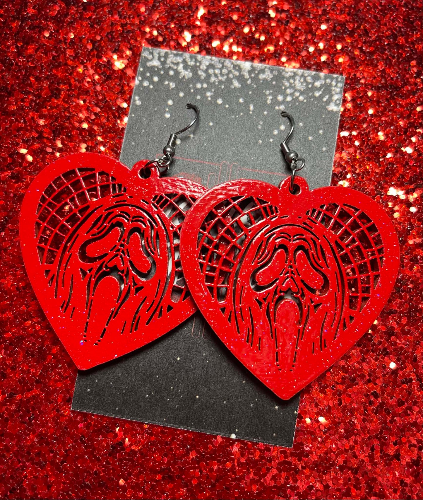 You make my heart "SCREAM" earrings