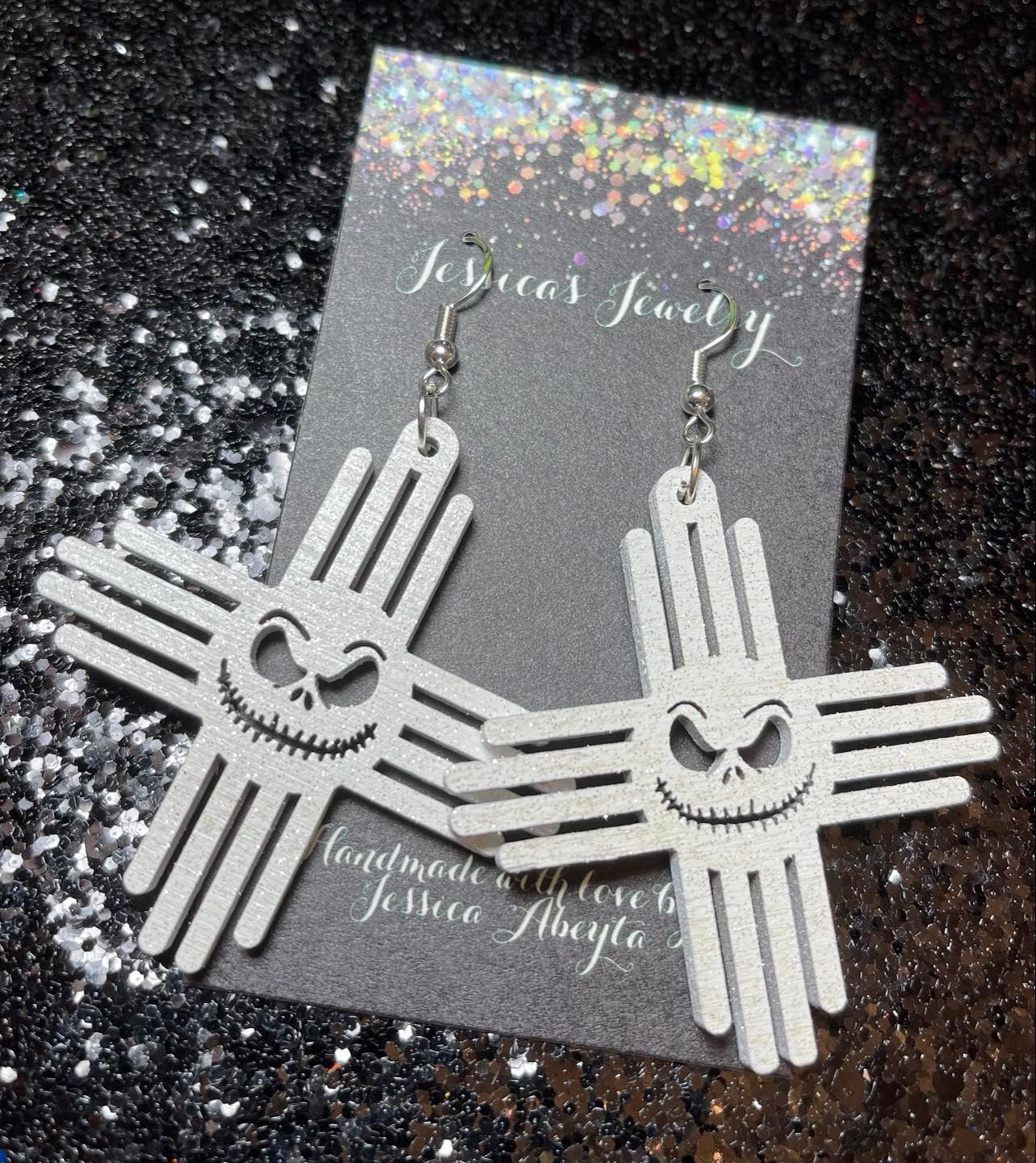 "Skeleton Zia" Earrings