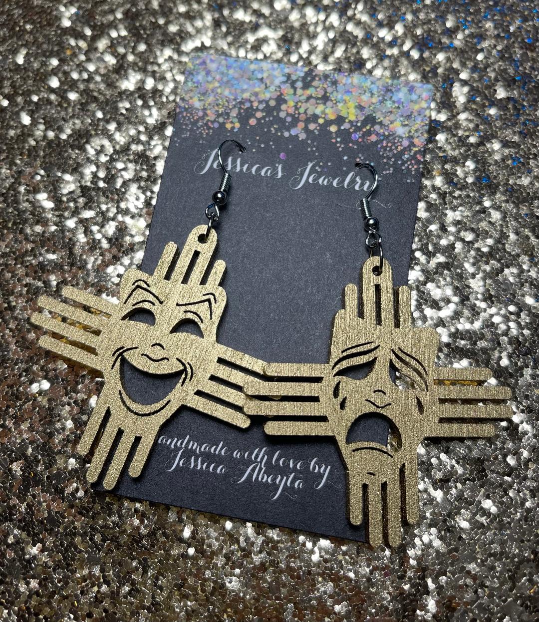 "Smile now cry later" Zia earrings