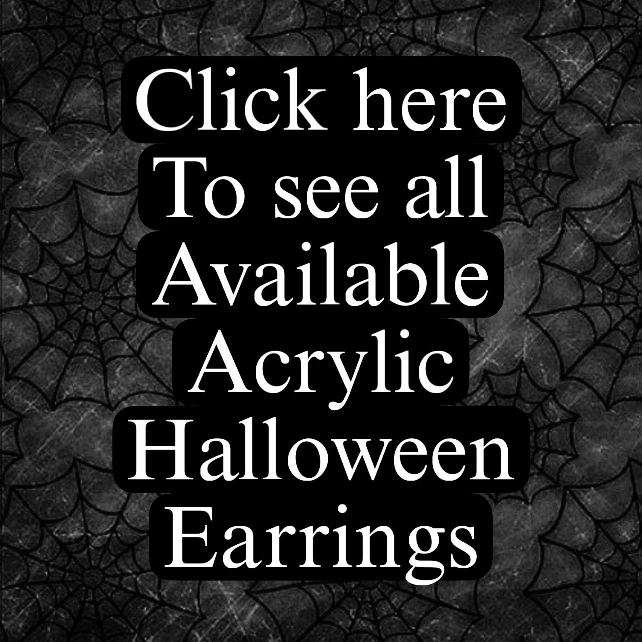 Halloween Acrylic Earrings