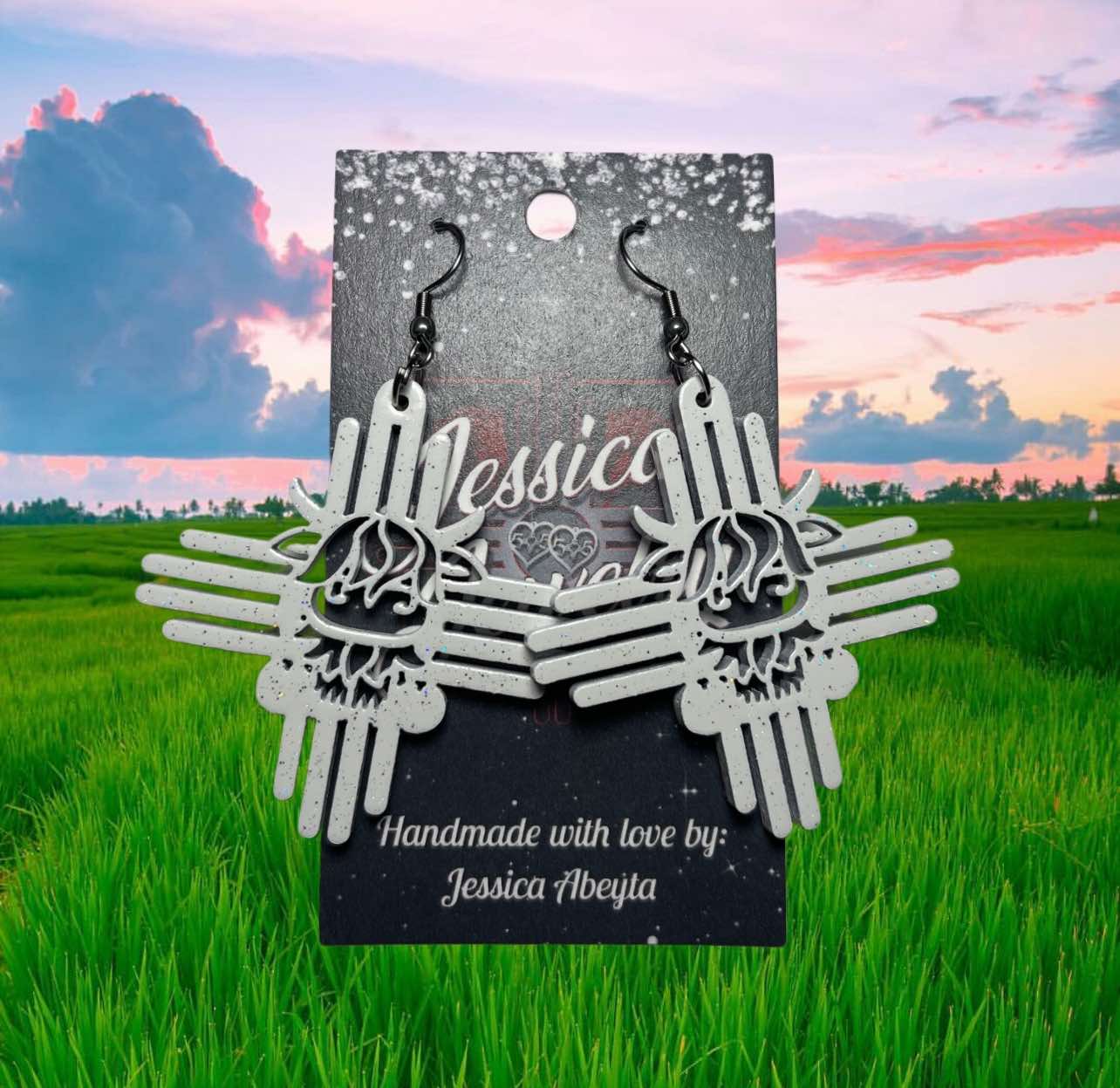 Highland Cow Zia Earrings