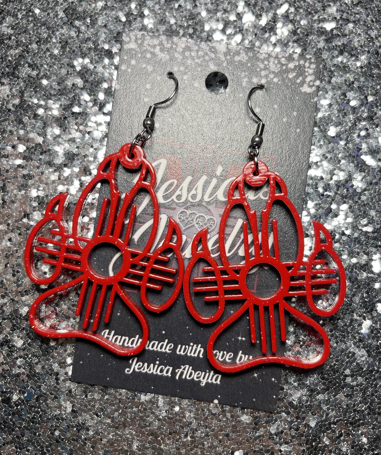 "Lobo Paw" Zia Earrings