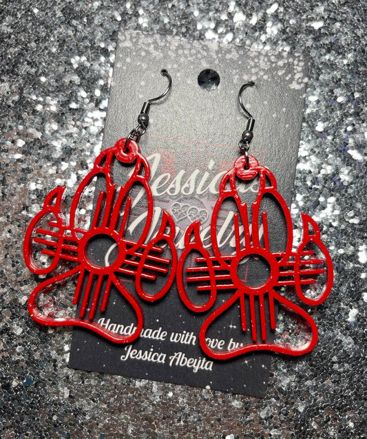 "Lobo Paw" Zia Earrings