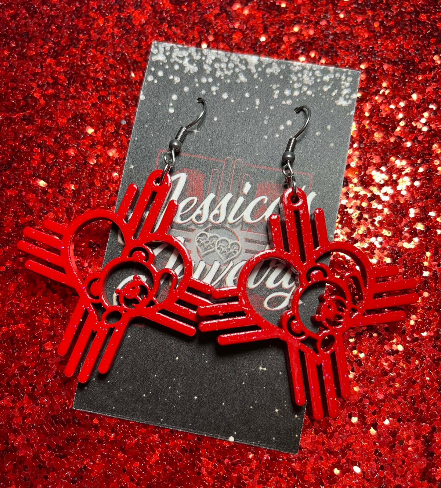 Teddy Bear Heart Zia earrings