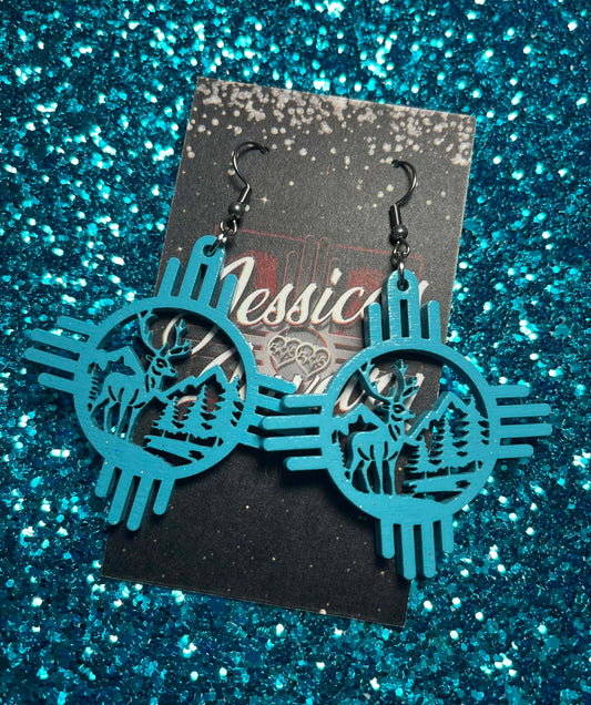 Deer Zia earrings