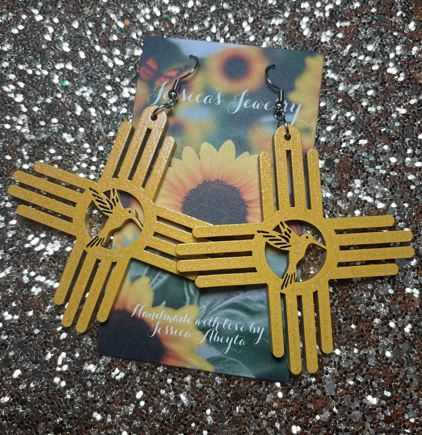 "Hummingbird Zia" Earrings