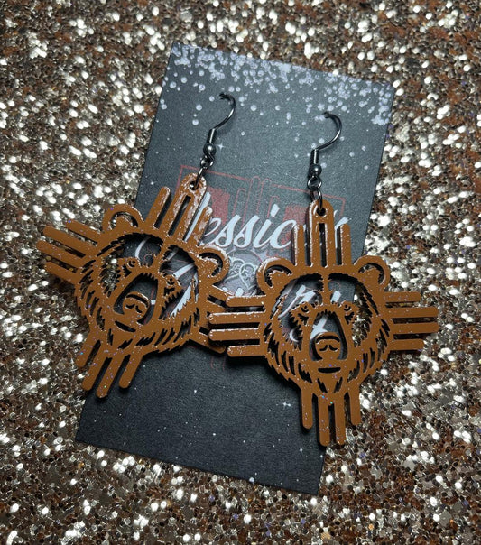 Bear Zia earrings
