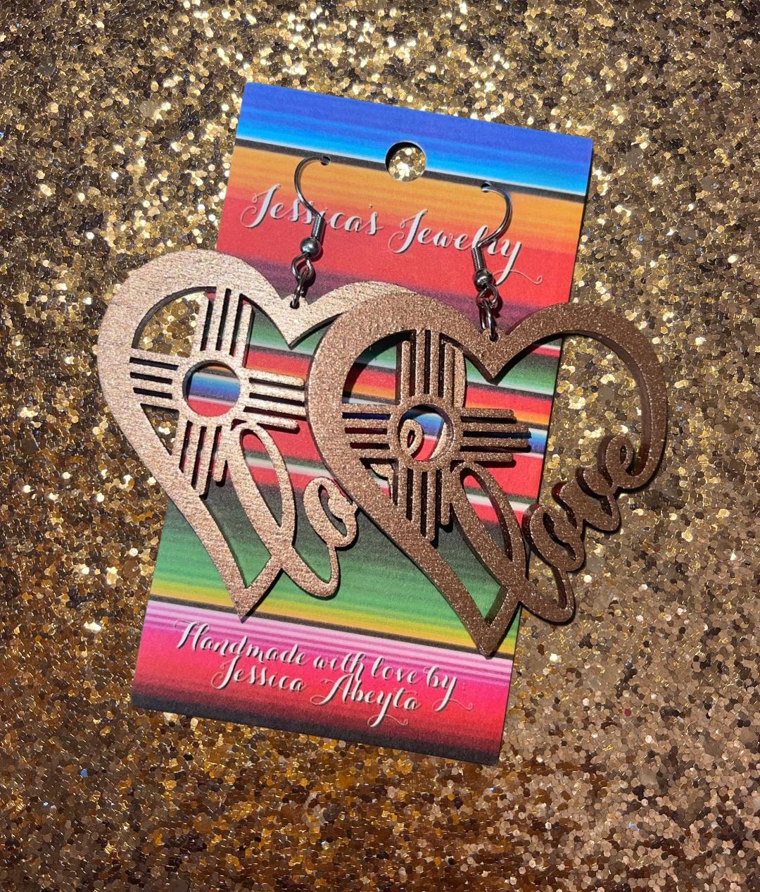 "Never ending Love" Zia Earrings