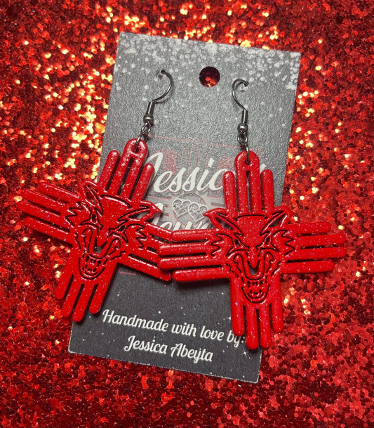 "Wolf" Zia Earrings