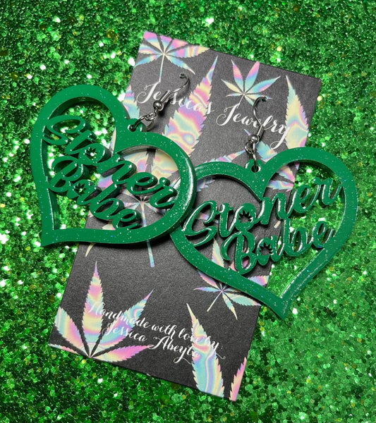 "Stoner Babe" Earrings