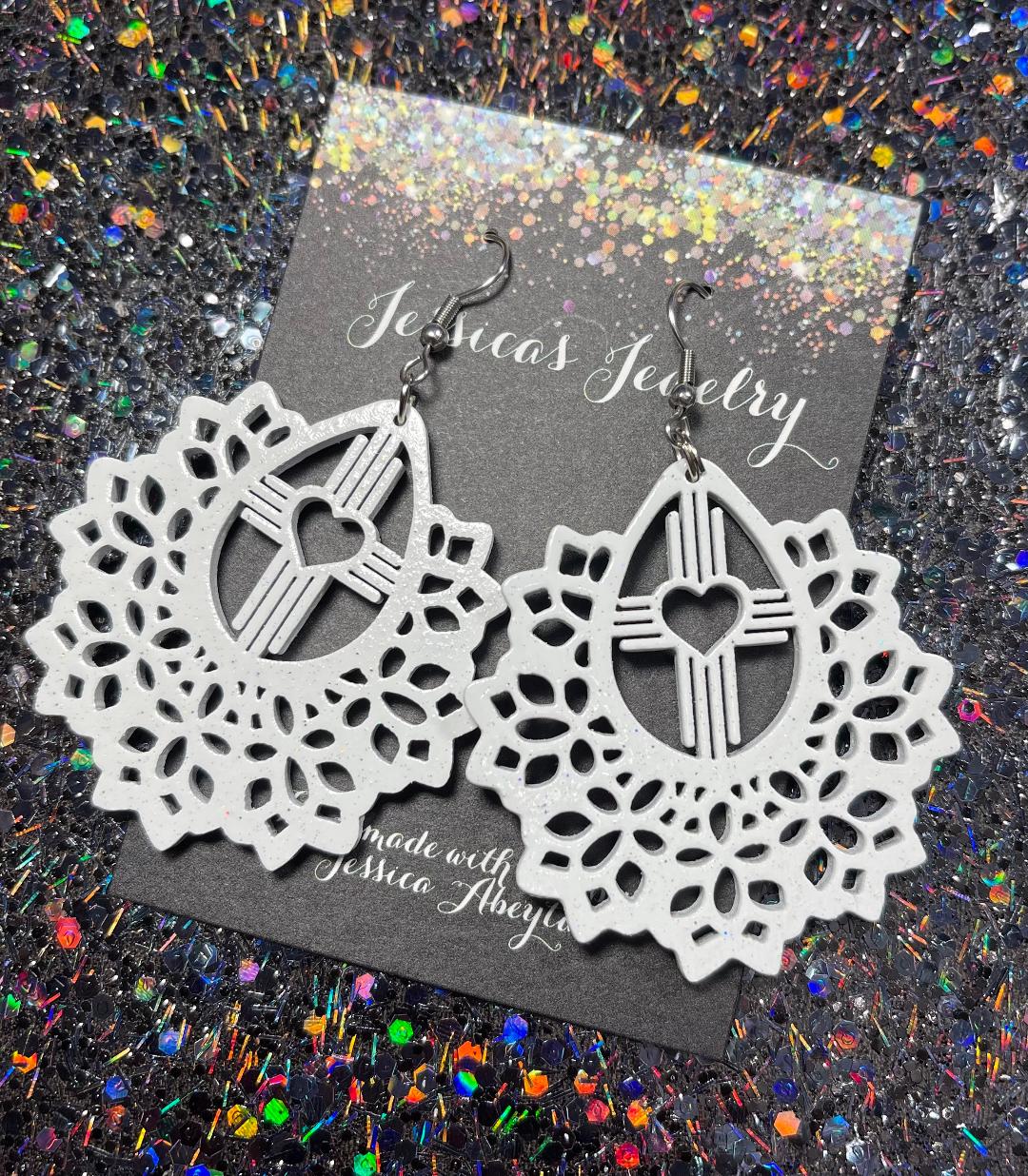 "Honeycomb Zia" Earrings