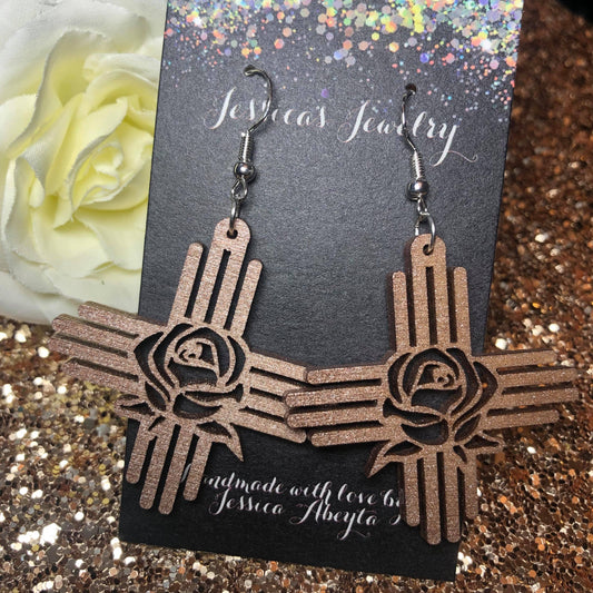 "Rose Zia" Earrings