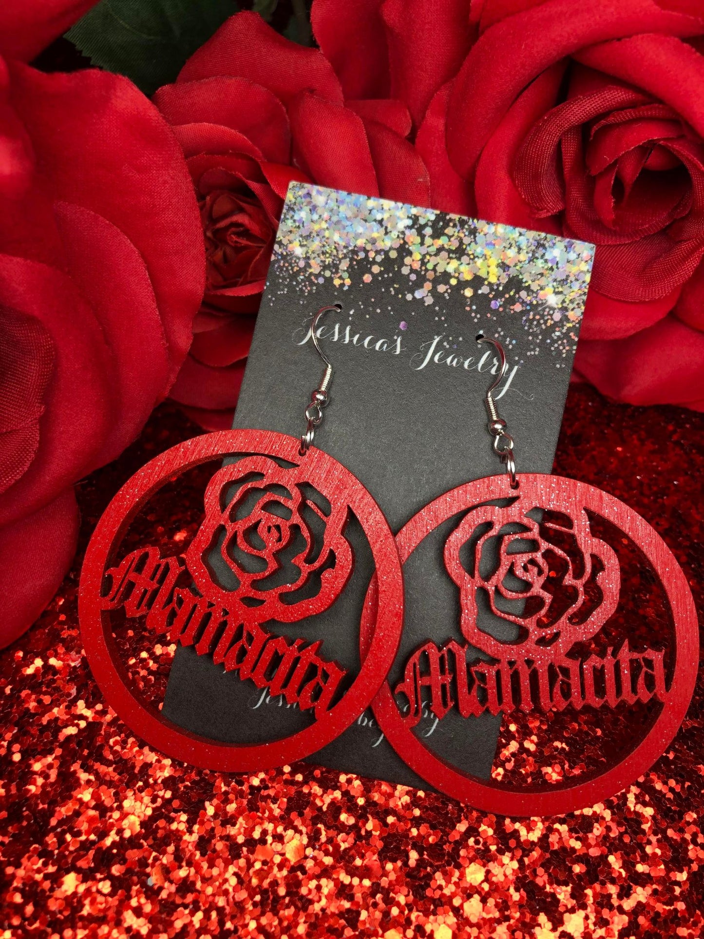 "Mamacita" Hoop Earrings