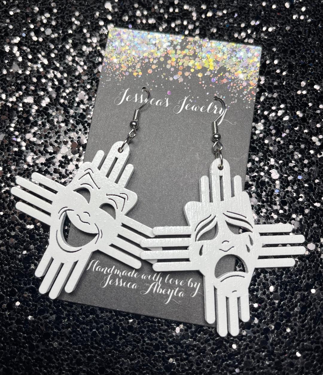 "Smile now cry later" Zia earrings