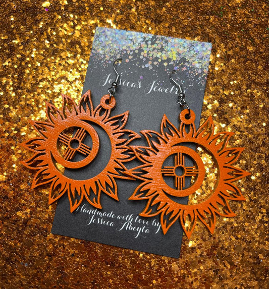 "Moon and Sun Zia" earrings